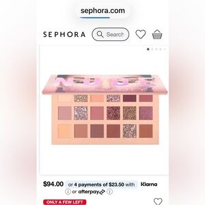 HUDA BEAUTY New Nude Eyeshadow Palette with Pink and sparkly colours! So pretty